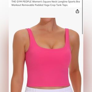 THE GYM PEOPLE Sports Bra Workout Removable Padded Yoga Crop Tank Tops